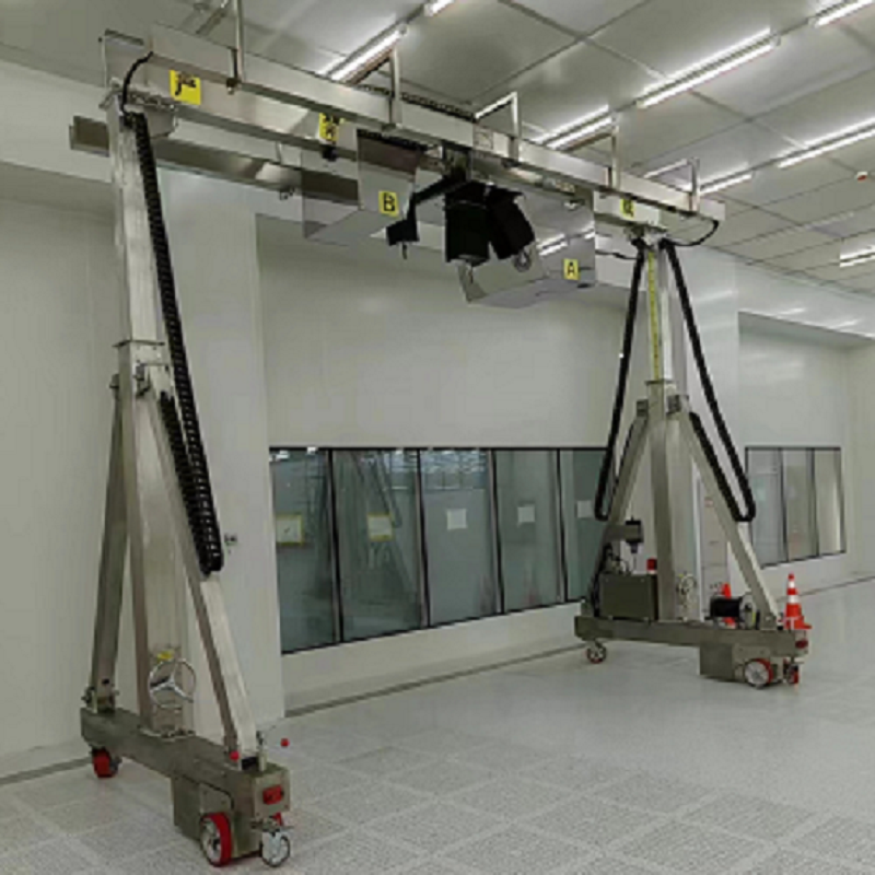 Cleanroom stainless steel gantry crane